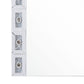 Mirror Panel Frame Wall Decor With Light Function And Faux Diamond Silver