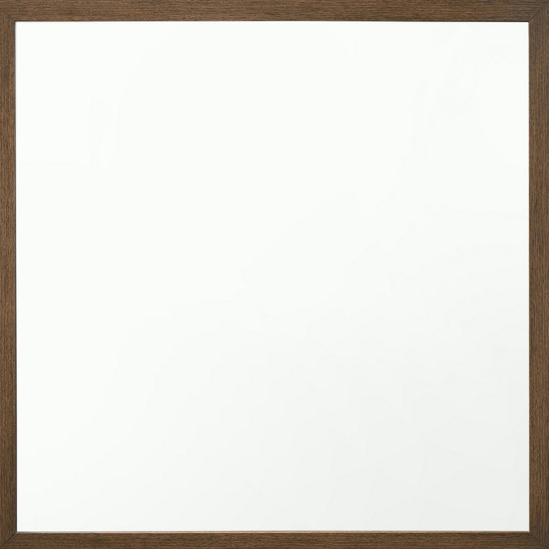 Transitional Style Wooden Frame Mirror With Grain Details Brown-zoom-