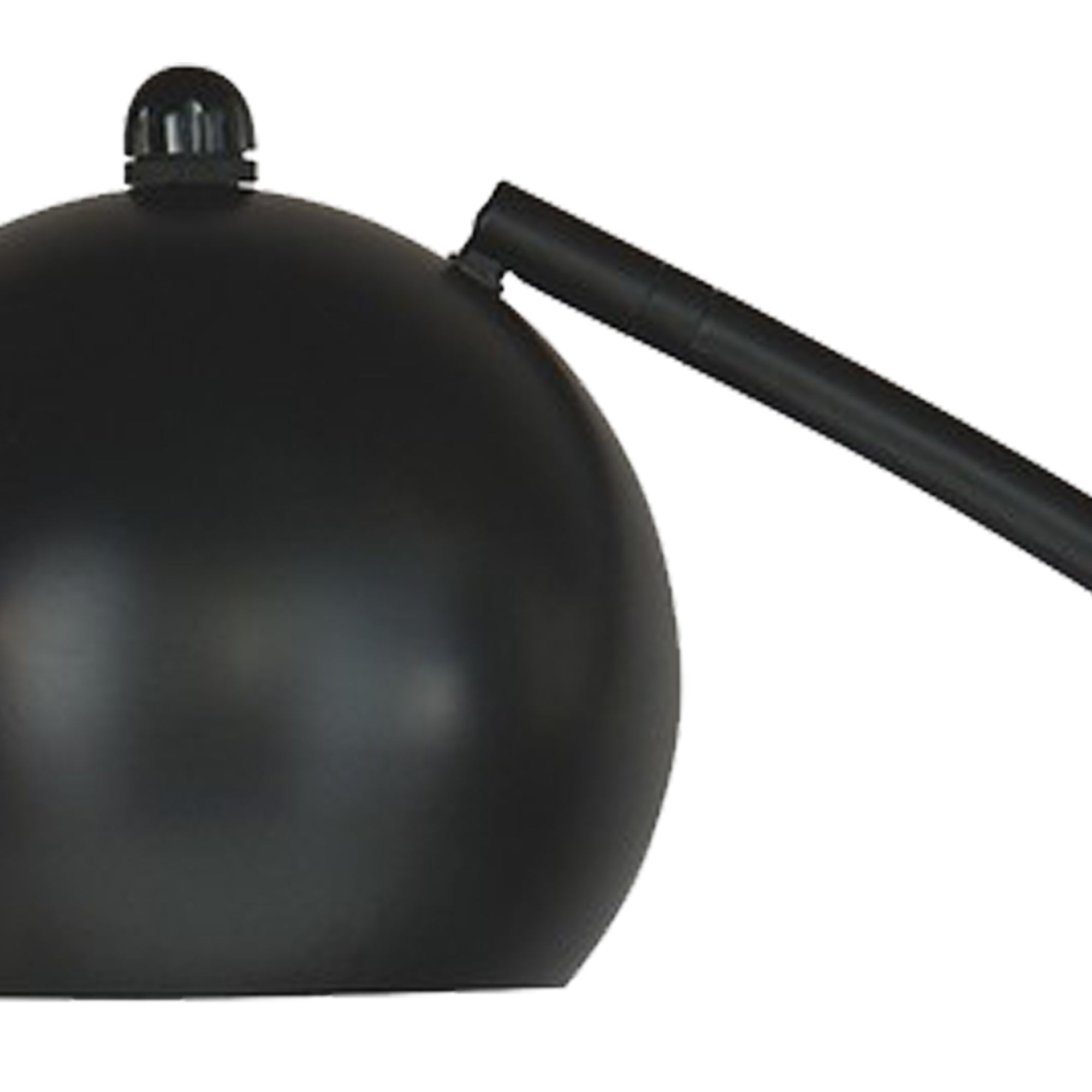 Metal Frame Floor Lamp With Adjustable Shade Black-zoom-3