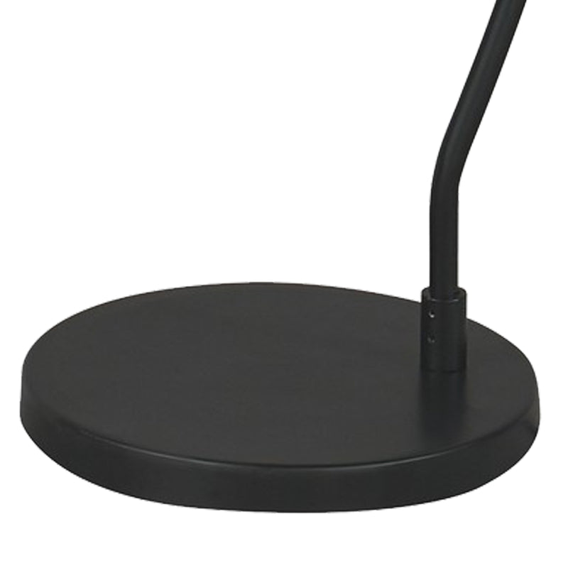 Metal Frame Floor Lamp With Adjustable Shade Black-zoom-