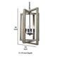 Intersected Wooden Frame Pendant Light With Metal Support Gray And Black