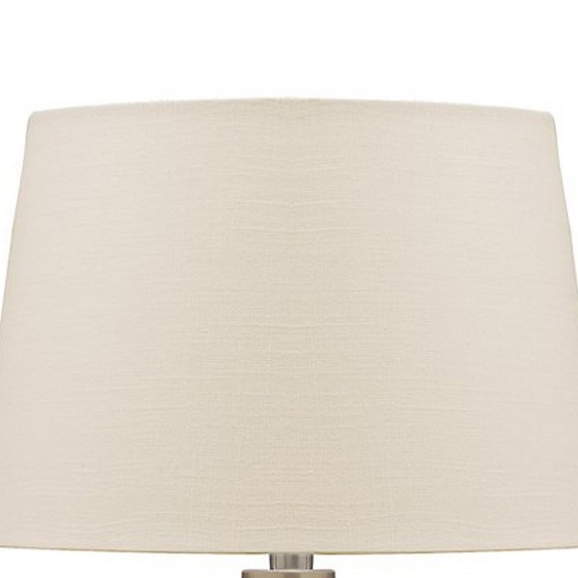 Mercury Glass Table Lamp with Drum Shade Gold and Beige-zoom-2
