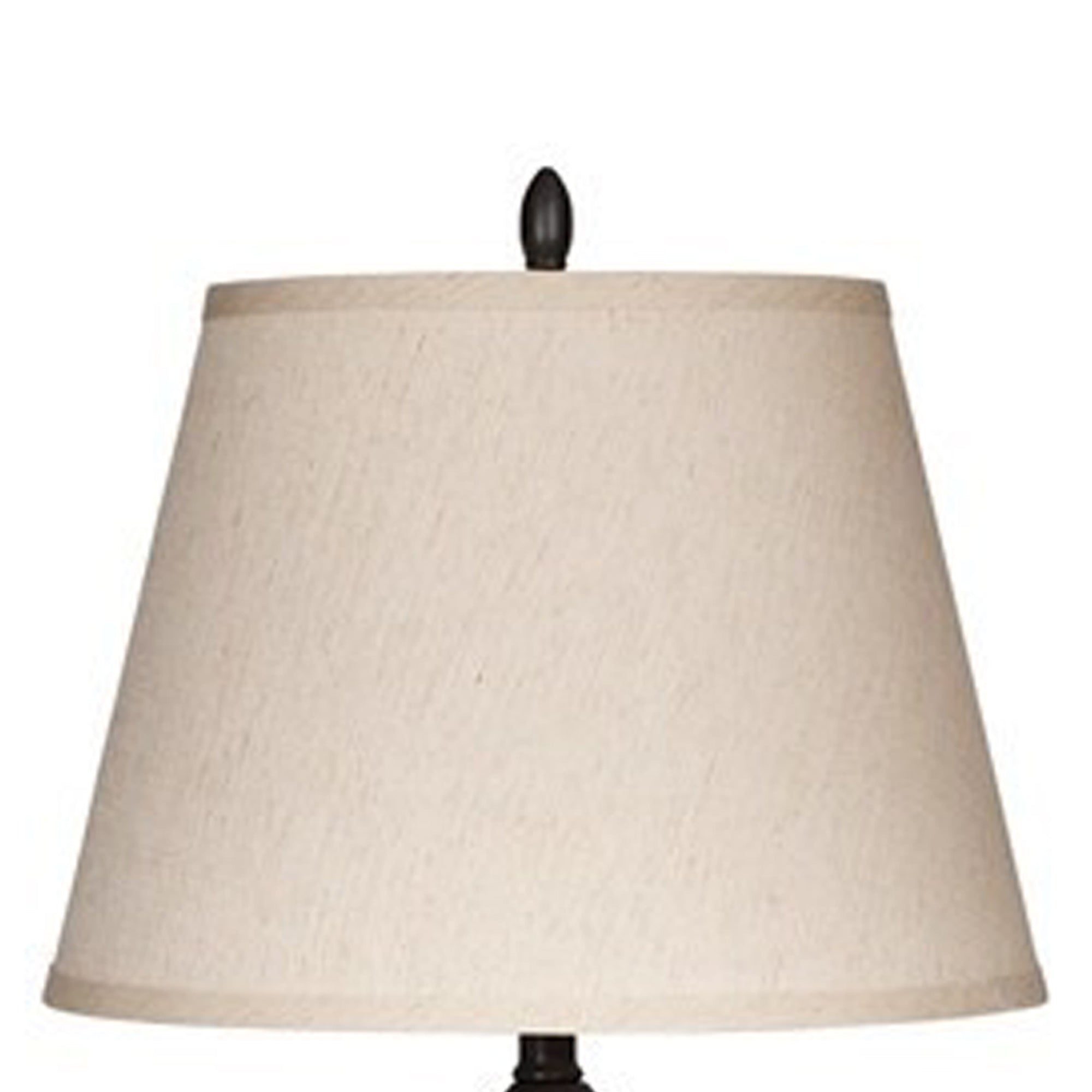 Metal Frame Table Lamp with Fabric Shade Set of 2 Cream and Bronze-zoom-3