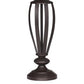 Metal Frame Table Lamp with Fabric Shade Set of 2 Cream and Bronze