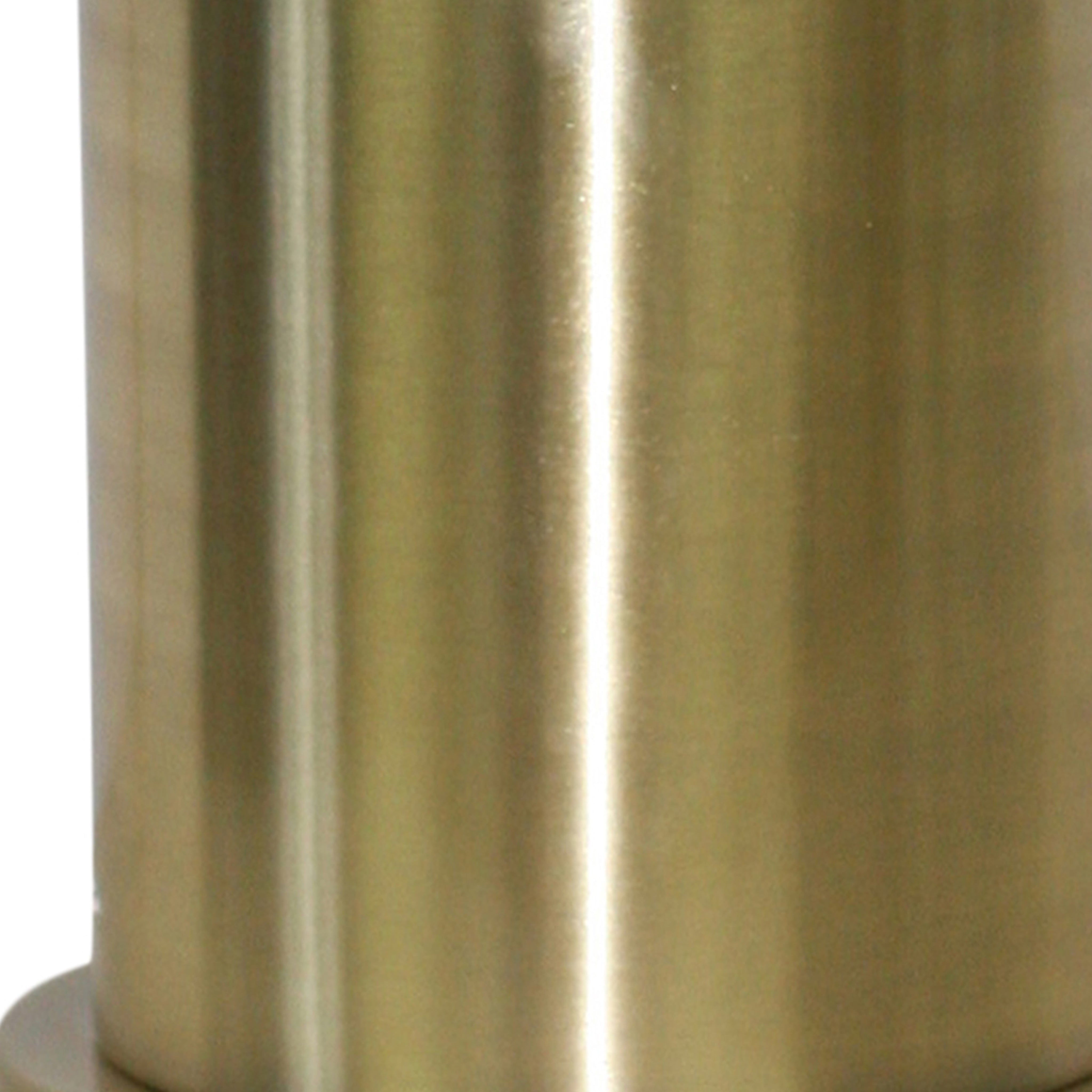 Metal Table Lamp with Cylindrical Pedestal Base Black and Gold-zoom-4