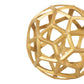 Aluminum Frame Decorative Metal Spheres Set Of 3 Gold