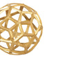 Aluminum Frame Decorative Metal Spheres Set Of 3 Gold