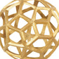 Aluminum Frame Decorative Metal Spheres Set Of 3 Gold
