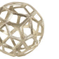 Aluminum Frame Decorative Metal Spheres Set Of 3 Silver