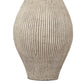 Drum Shade Table Lamp with Paper Composite Base Beige