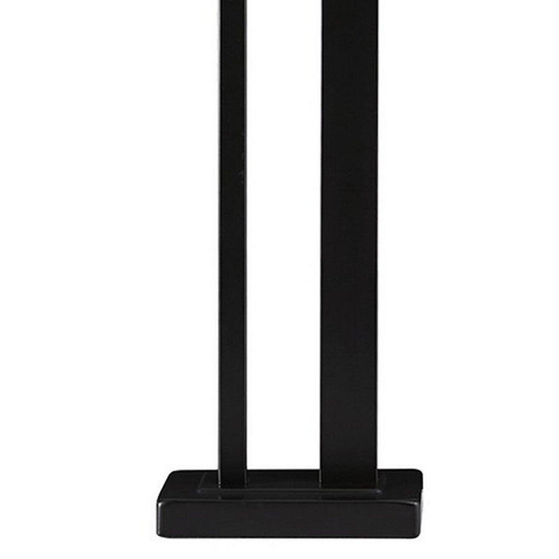 Metal Frame Table Lamp with Hardback Shade Set of 2 Off White and Bronze-zoom-