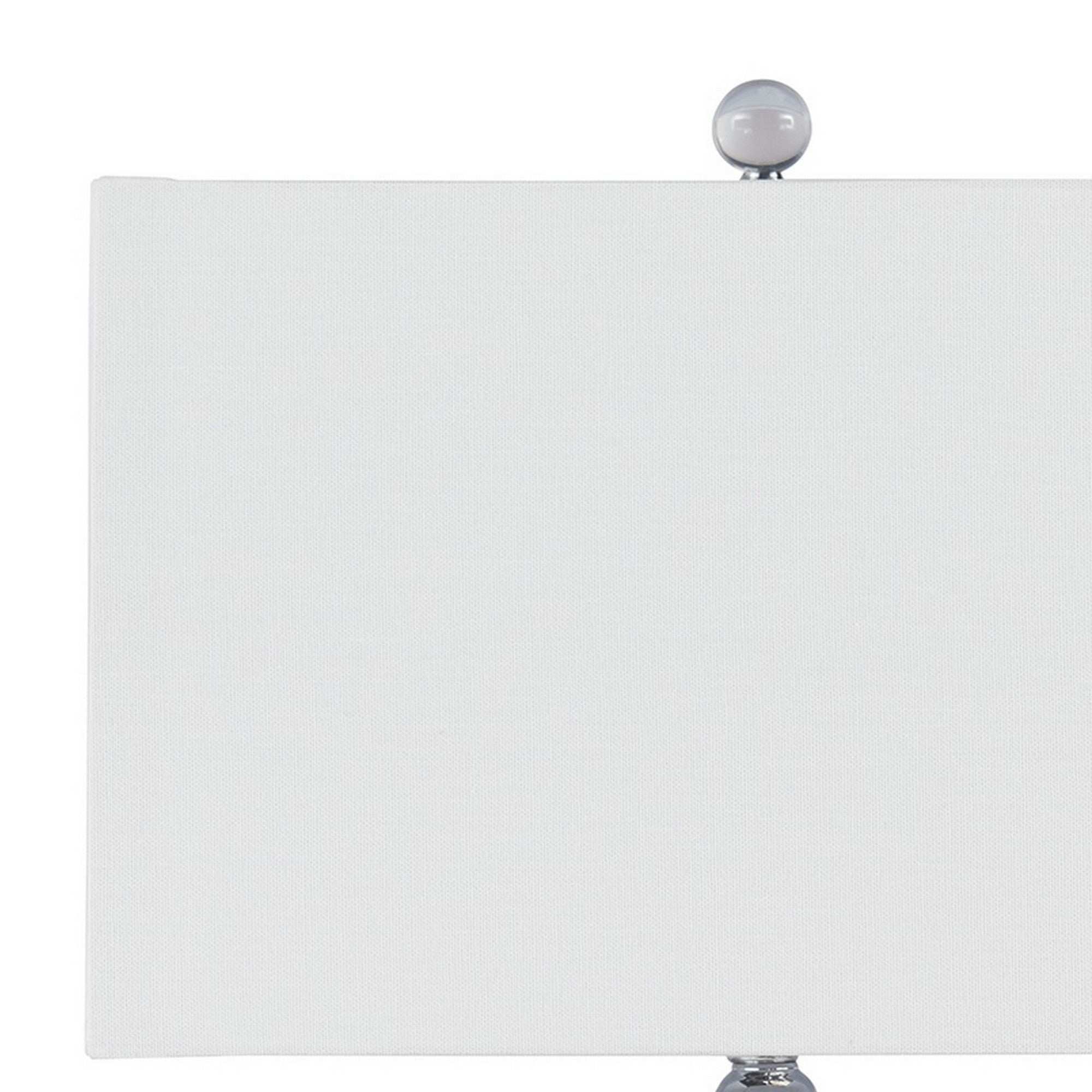 Hardback Shade Table Lamp with Acrylic Base White and Clear-zoom-4