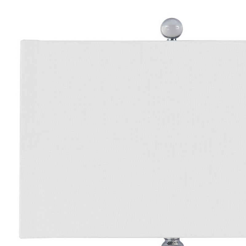 Hardback Shade Table Lamp with Acrylic Base White and Clear-zoom-