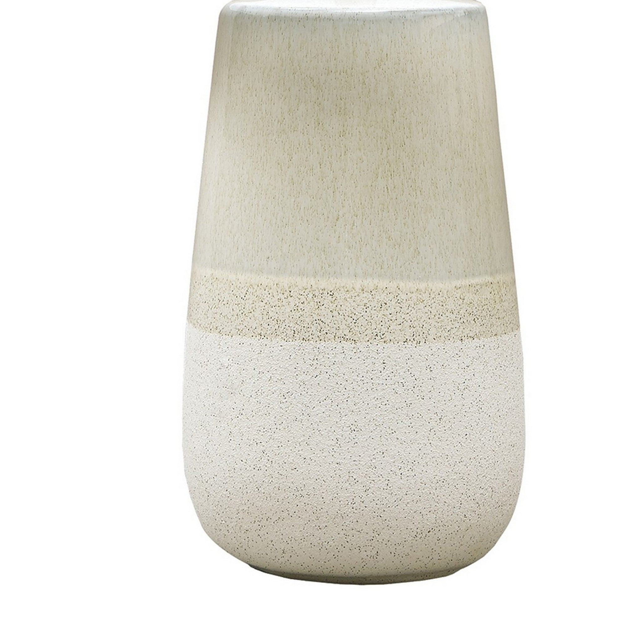 Speckled Ceramic Base Table Lamp with Drum Shade Beige-zoom-3