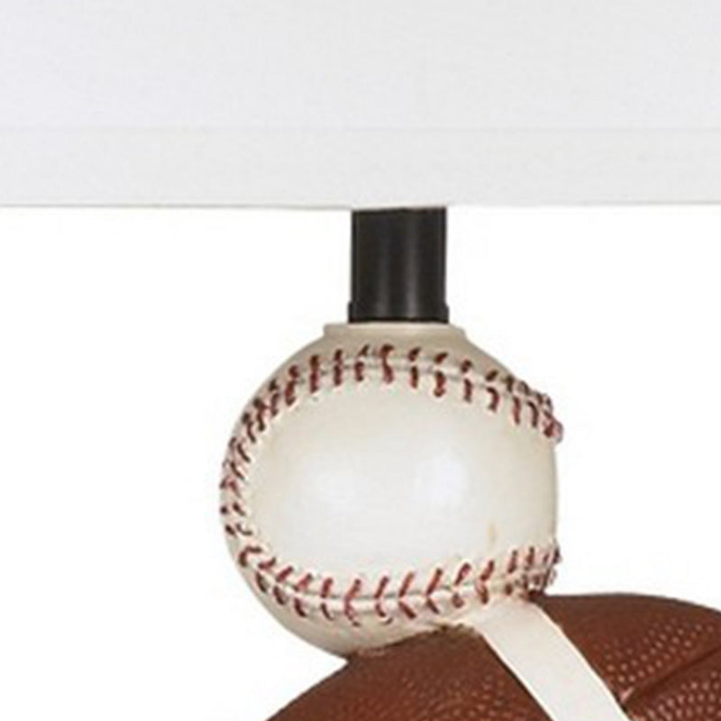 Sports Themed Polyresin Frame Table Lamp Multicolor-zoom-