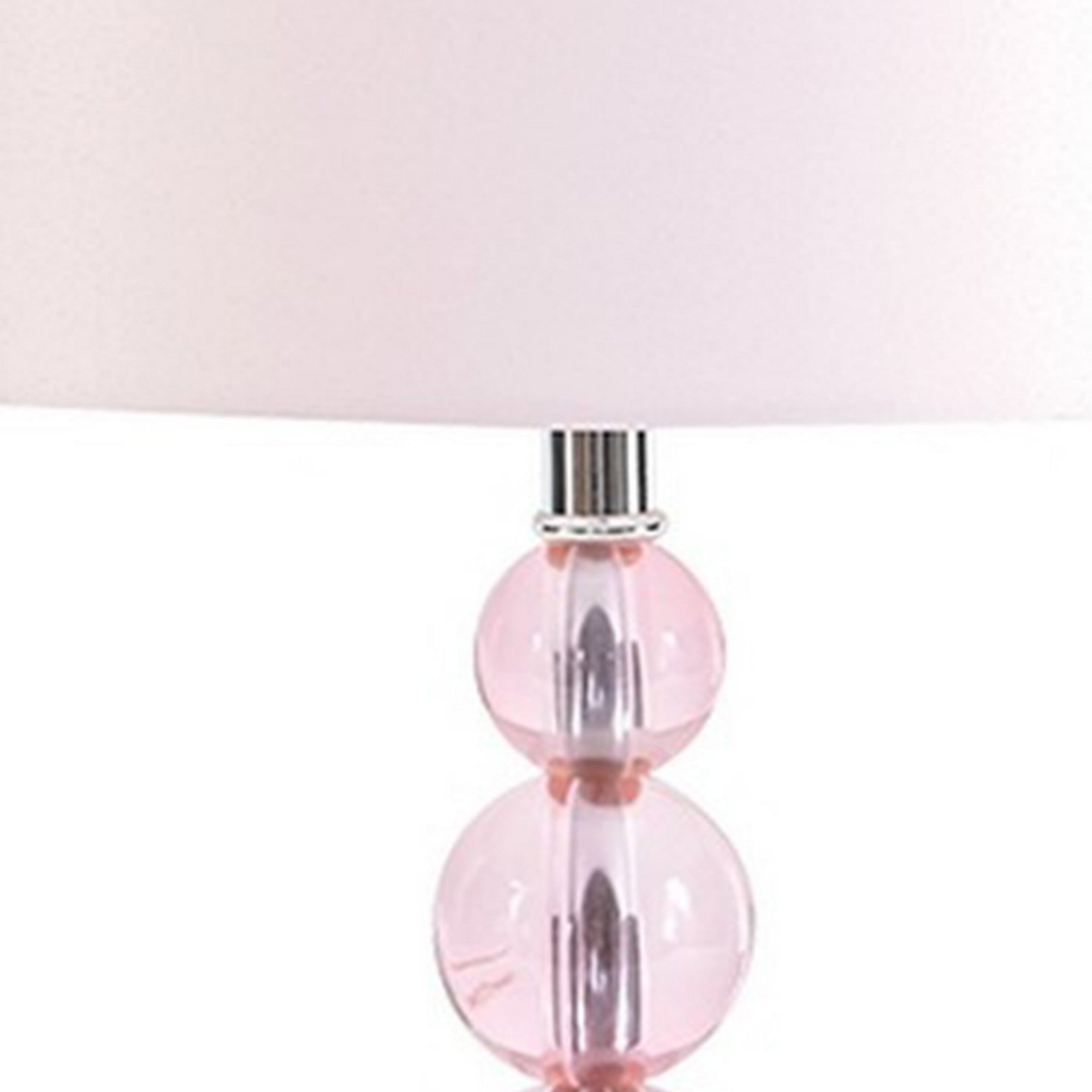 Hardback Shade Table Lamp with Crystal Accents Pink-zoom-4