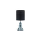 Rocket Ceramic Base Table Lamp with fabric Shade Black and Gray