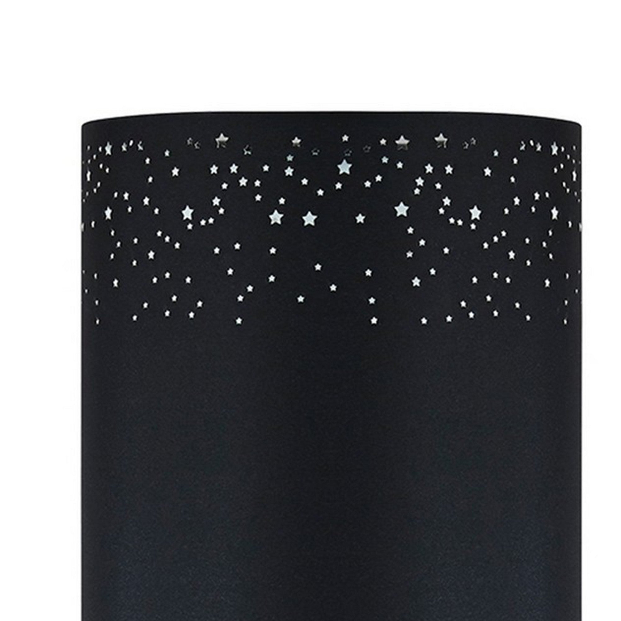 Rocket Ceramic Base Table Lamp with fabric Shade Black and Gray-zoom-2