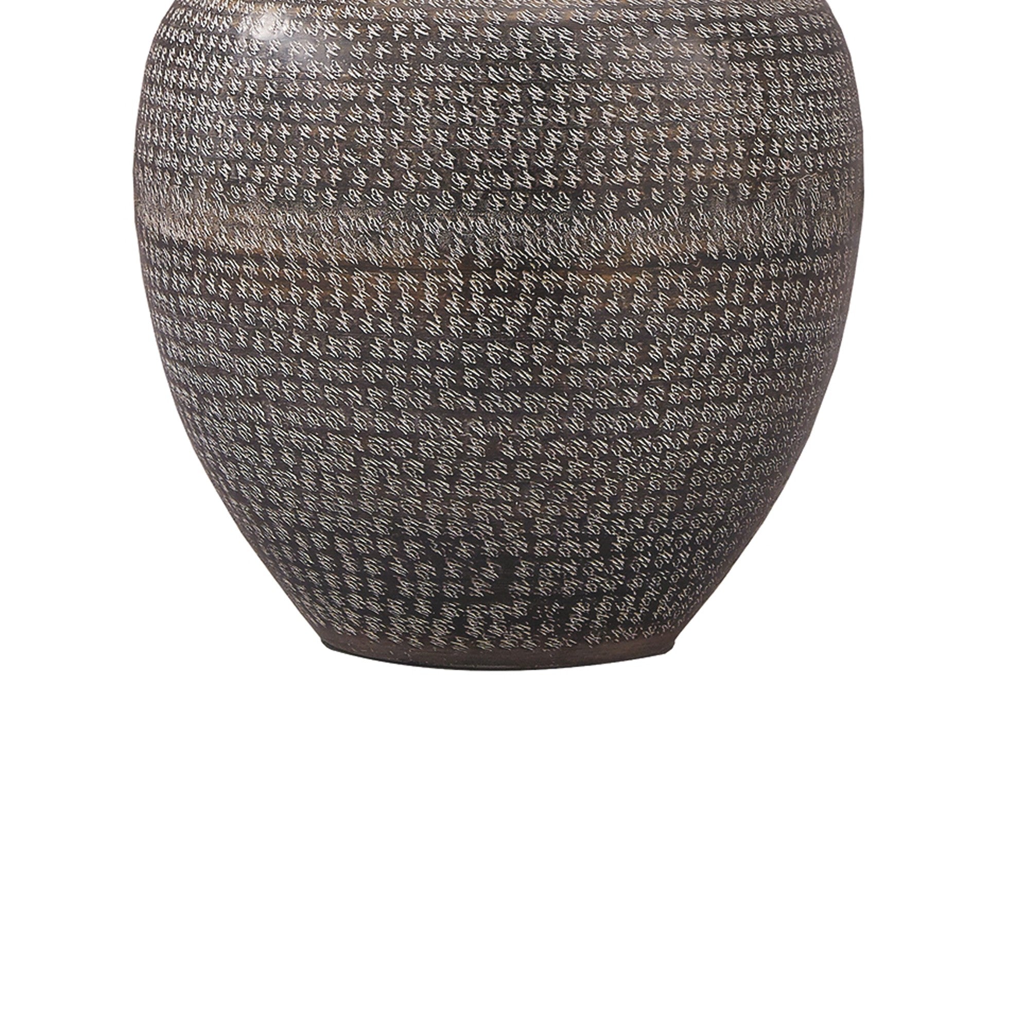Metal Table Lamp with Urn Shape Base Brown-zoom-4