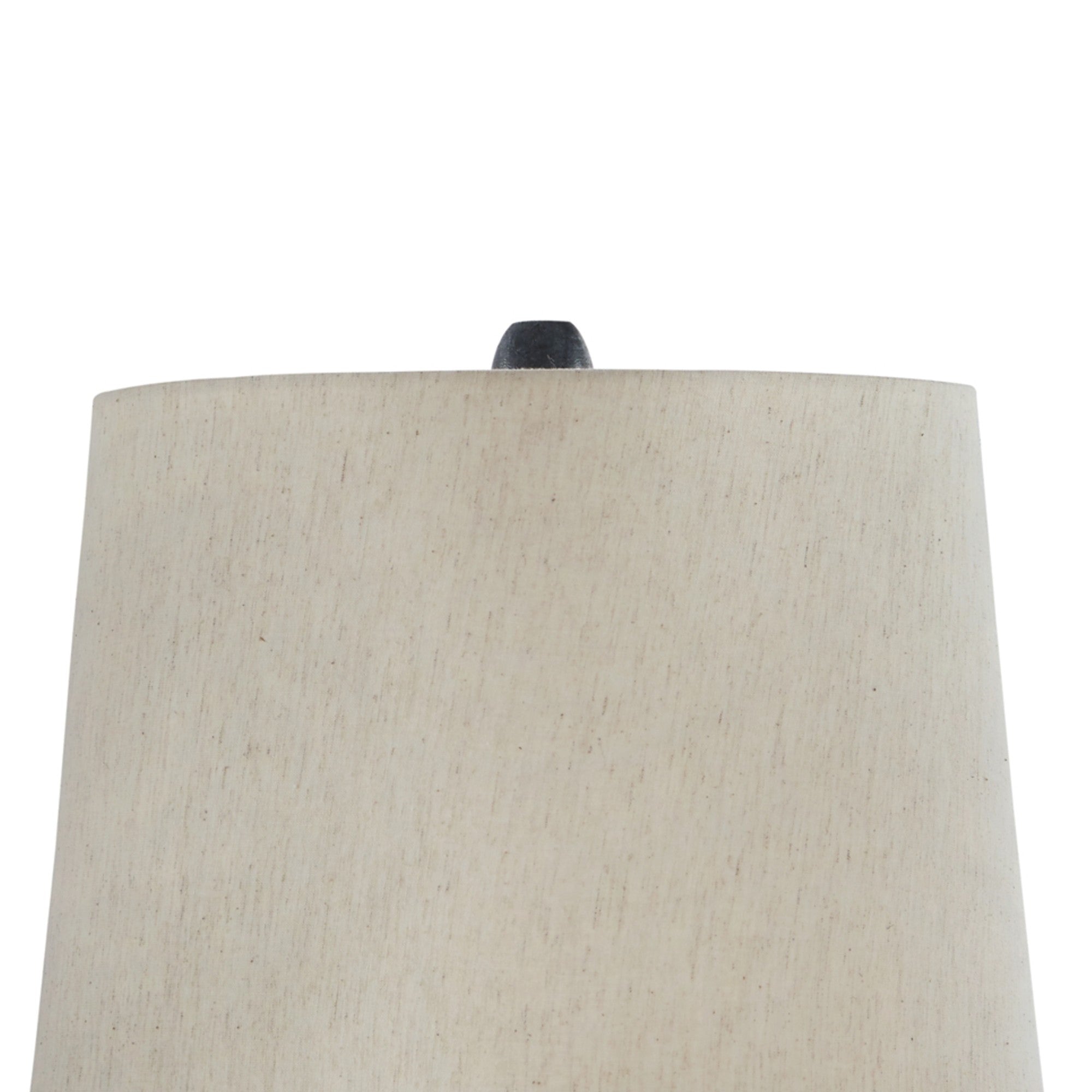 Drum Shade Table Lamp with Metal Curved Design Base Blue-zoom-2
