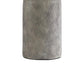 Textured Ceramic Frame Table Lamp with Fabric Shade Gray and Off White