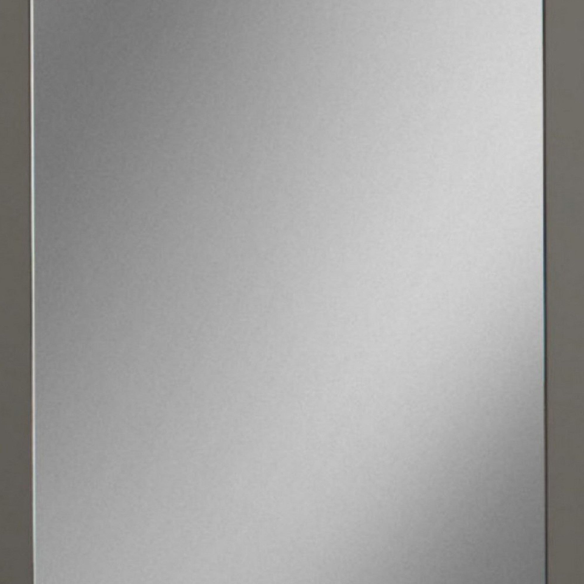 Rectangular Wall Mirror With Wooden Frame Gray And Silver-zoom-3