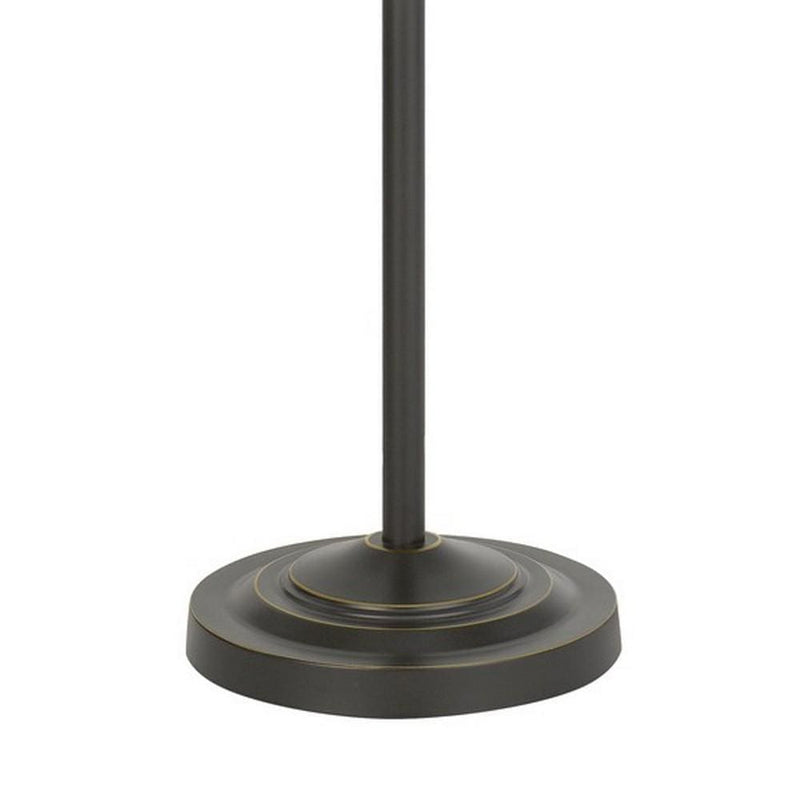 Metal Downbridge Design Floor Lamp With Cage Shade Dark Bronze-zoom-