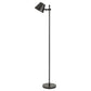 12 Watt Led Metal Frame Floor Lamp With Adjustable Head Black
