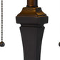120 Watt Tiffany Shade Table Lamp with Pedestal Base Multicolor
