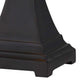 120 Watt Tiffany Shade Table Lamp with Pedestal Base Multicolor