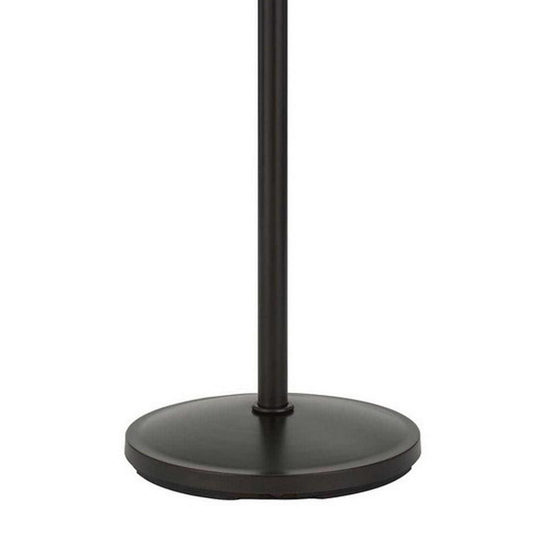 180 Watt Metal Floor Lamp With 3 Roped Shades Black-zoom-