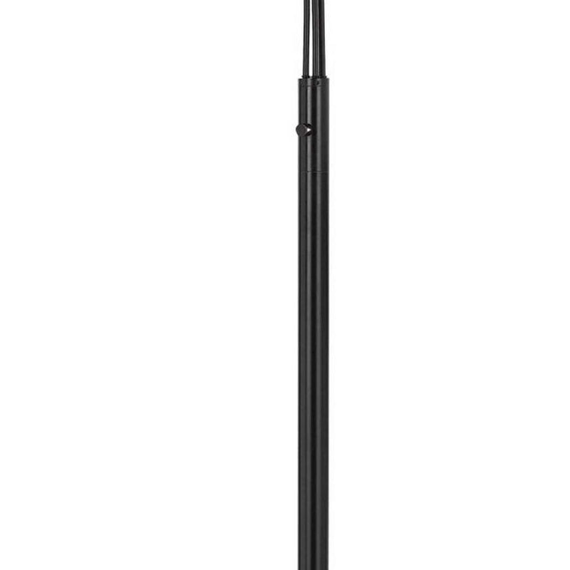 Metal Arc Floor Lamp With Integrated Led Light Brown-zoom-