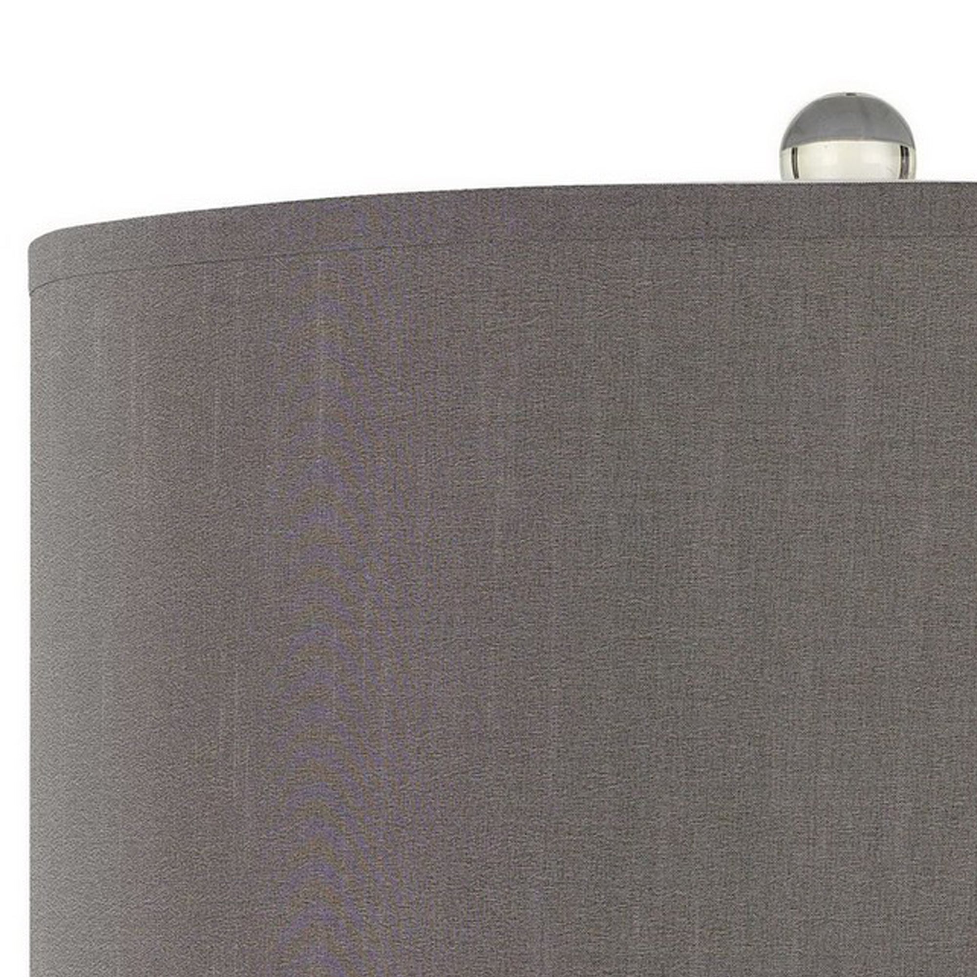 27" Ceramic Table Lamp with Hardback Style Shade Gray and Blue