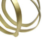Concentric Circle Design Metal Table Decor Gold