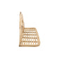 Rattan Wall Decor Tray With Semicircular Accents Brown