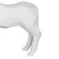 11 Inch Resin Zebra Accent Decor With Sculpted Details White