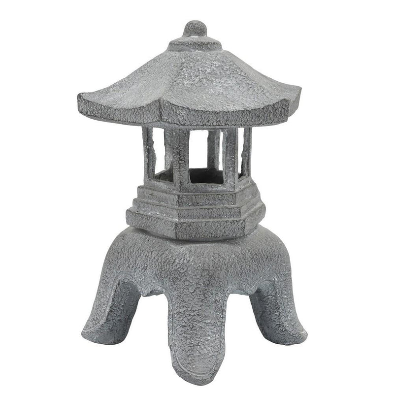 16 Inch Decorative Resin Temple Lighthouse Gray-zoom-