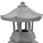 16 Inch Decorative Resin Temple Lighthouse Gray