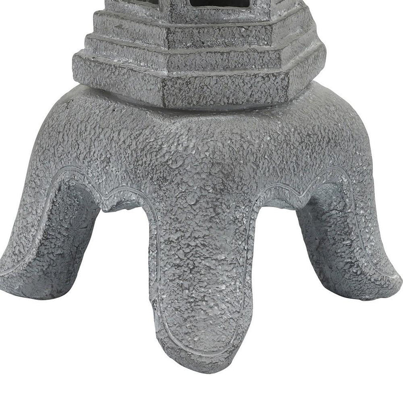 16 Inch Decorative Resin Temple Lighthouse Gray-zoom-