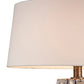 Table Lamp with Abstract Mirror Block Base Bronze