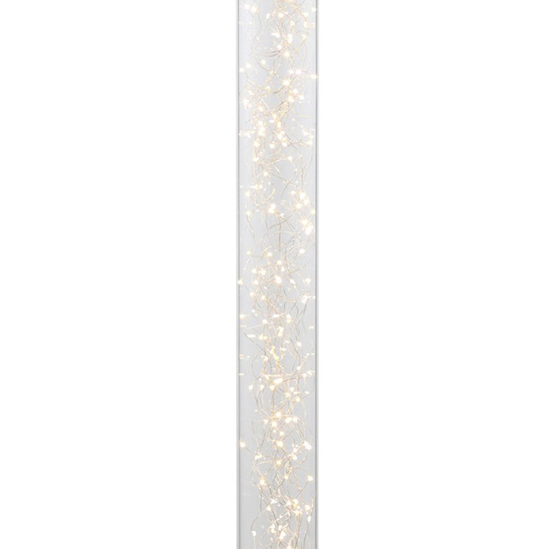 Floor Lamp With 360 Pieces Led Rope Bulbs Silver-zoom-