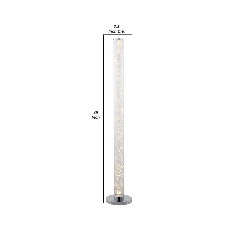 Floor Lamp With 360 Pieces Led Rope Bulbs Silver-zoom-