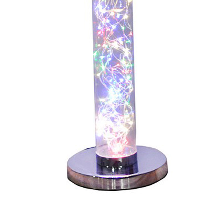 Floor Lamp With Led Bulbs And Wireless Remote Control Silver-zoom-