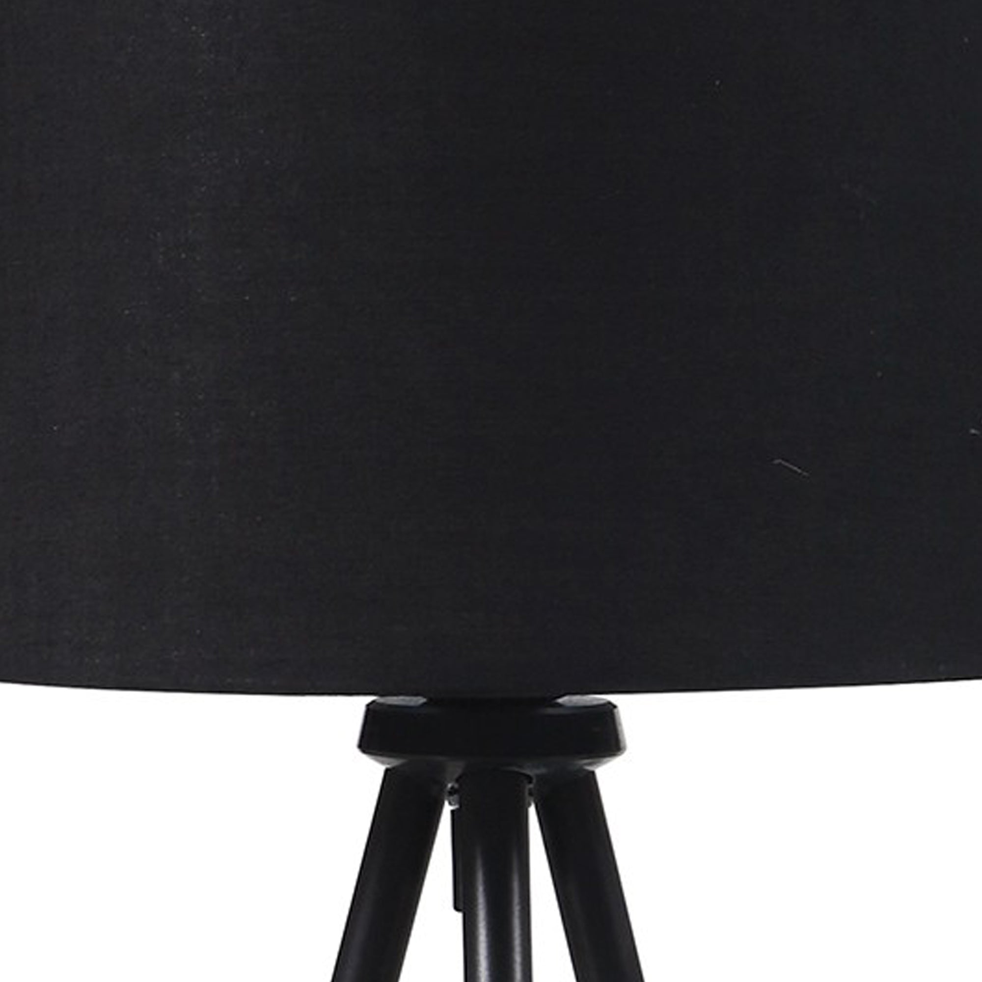 Table Lamp with Tripod Metal Base Black and Gold-zoom-3