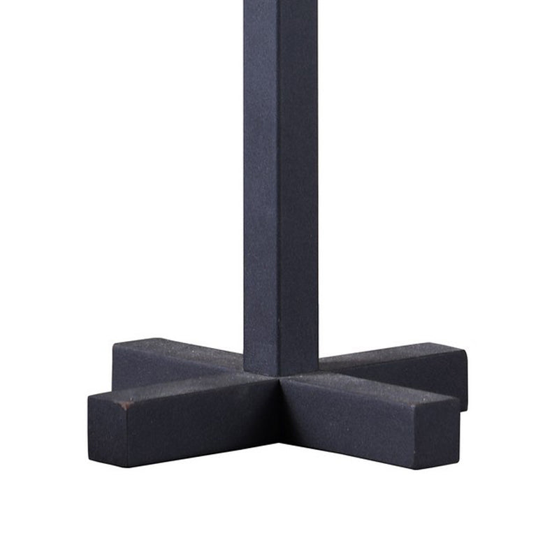 Table Lamp with Metal Cross Legged Base Black-zoom-