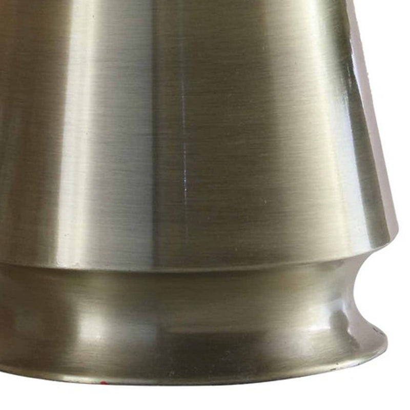 Table Lamp with Metal Bottle Shape Base Antique Brass-zoom-