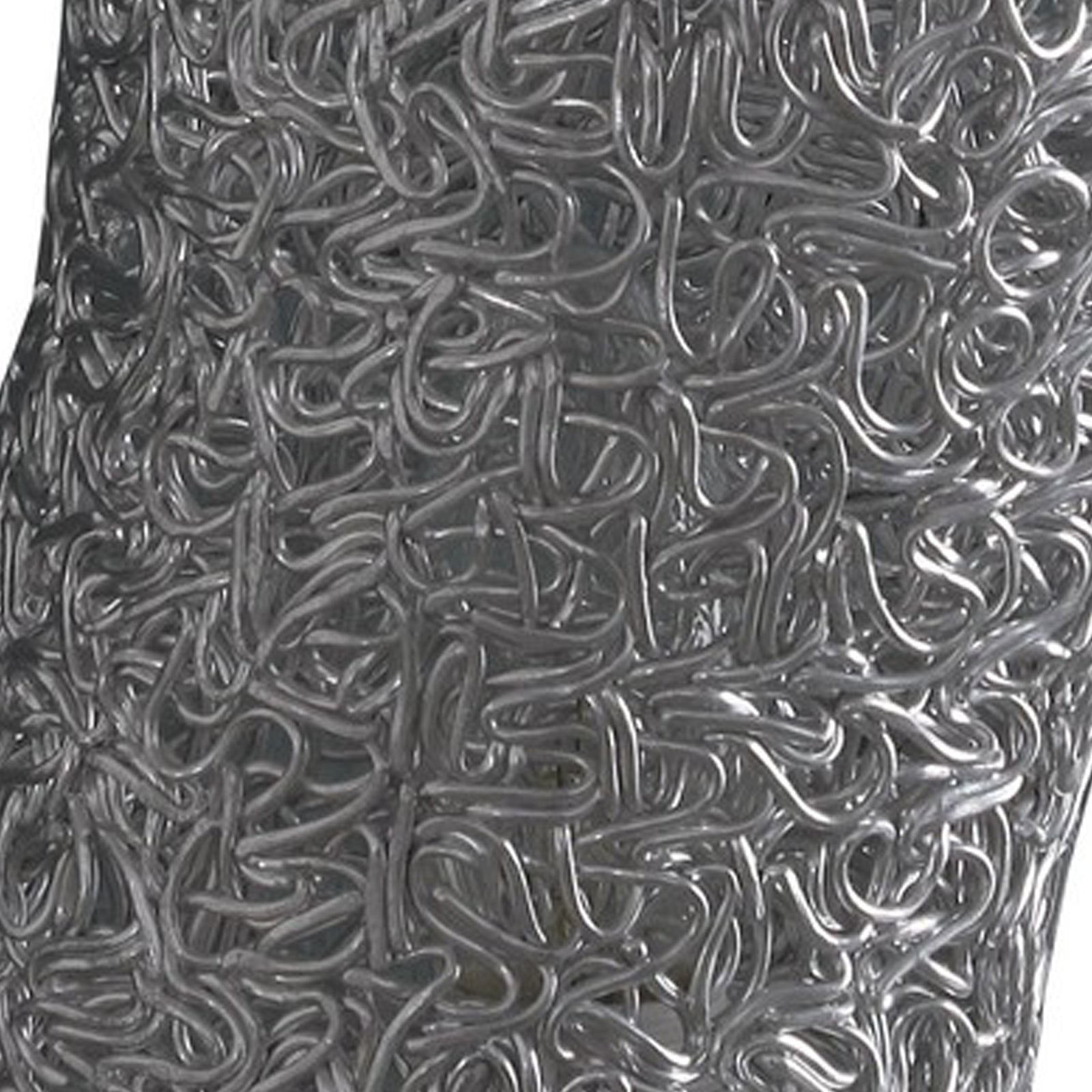 Table Lamp with Curved Aluminum Open Network Silver-zoom-3