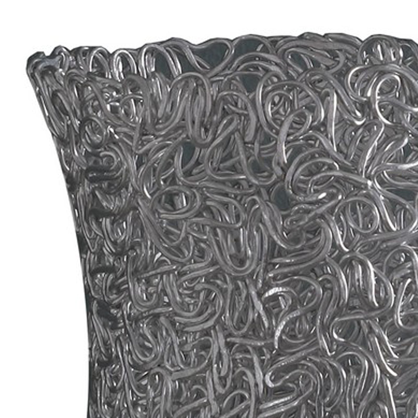 Table Lamp with Curved Aluminum Open Network Silver-zoom-4