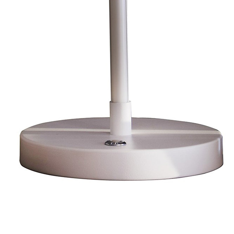 Table Lamp with Metal Curved Integrated LED Matte White-zoom-