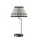 Table Lamp with Wireless Charging and USB Port Silver